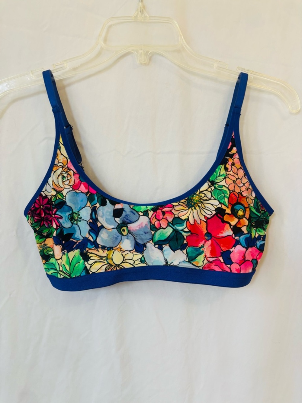Parade Sports Bralette Vibrant Blue Floral